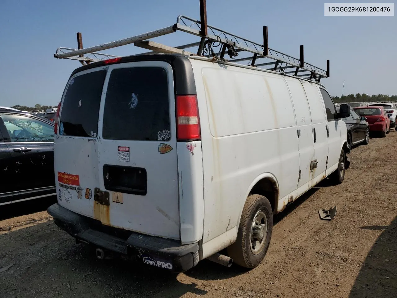 1GCGG29K681200476 2008 Chevrolet Express G2500