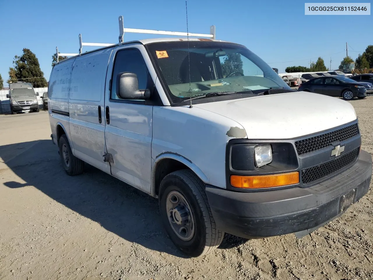 1GCGG25CX81152446 2008 Chevrolet Express G2500