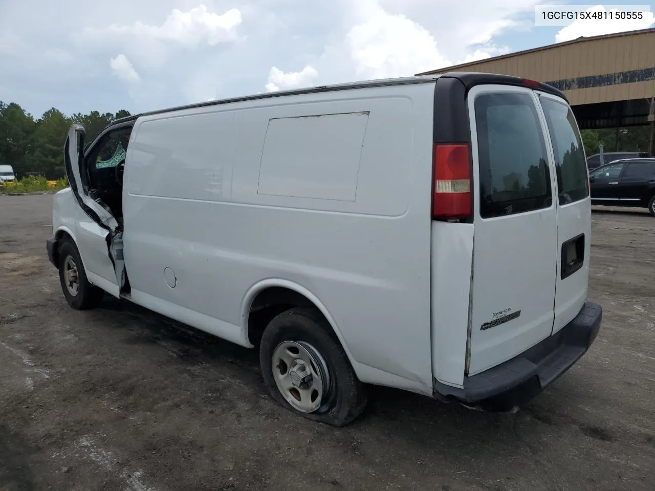 2008 Chevrolet Express G1500 VIN: 1GCFG15X481150555 Lot: 70487724