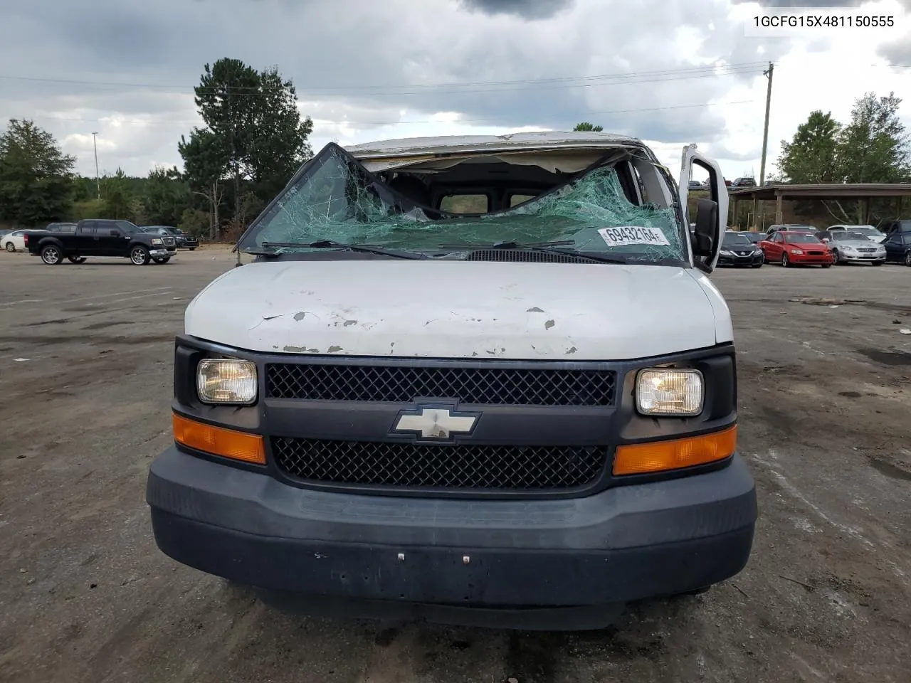 2008 Chevrolet Express G1500 VIN: 1GCFG15X481150555 Lot: 70487724