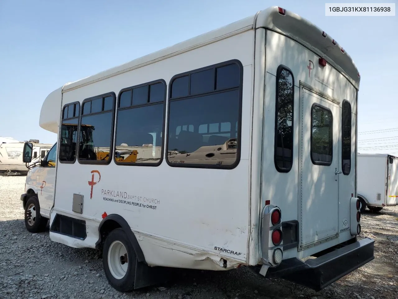 2008 Chevrolet Express G3500 VIN: 1GBJG31KX81136938 Lot: 70608894