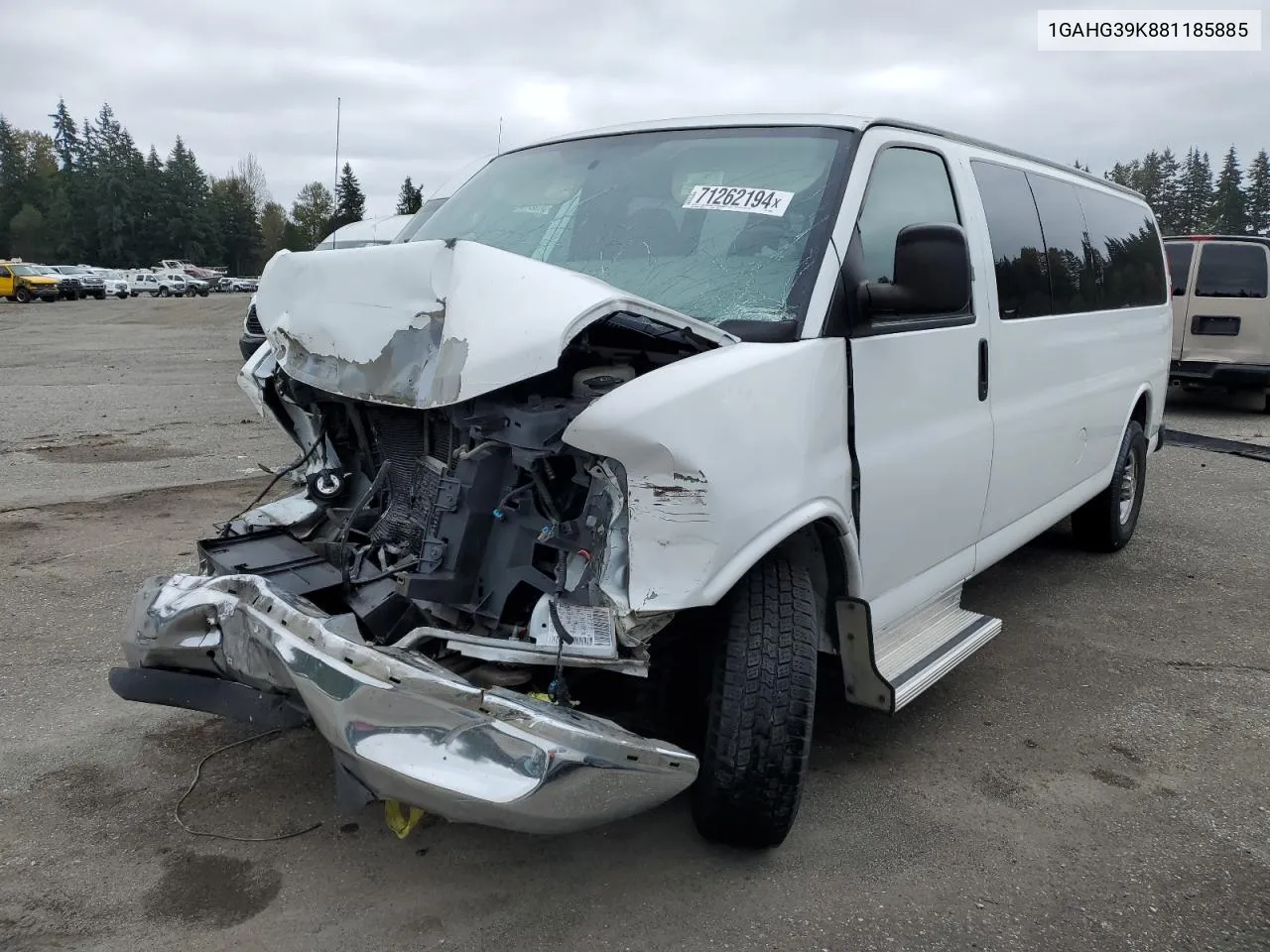 2008 Chevrolet Express G3500 VIN: 1GAHG39K881185885 Lot: 71262194