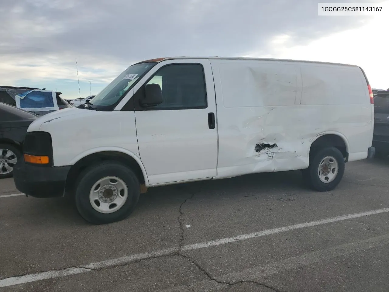 2008 Chevrolet Express G2500 VIN: 1GCGG25C581143167 Lot: 71641634