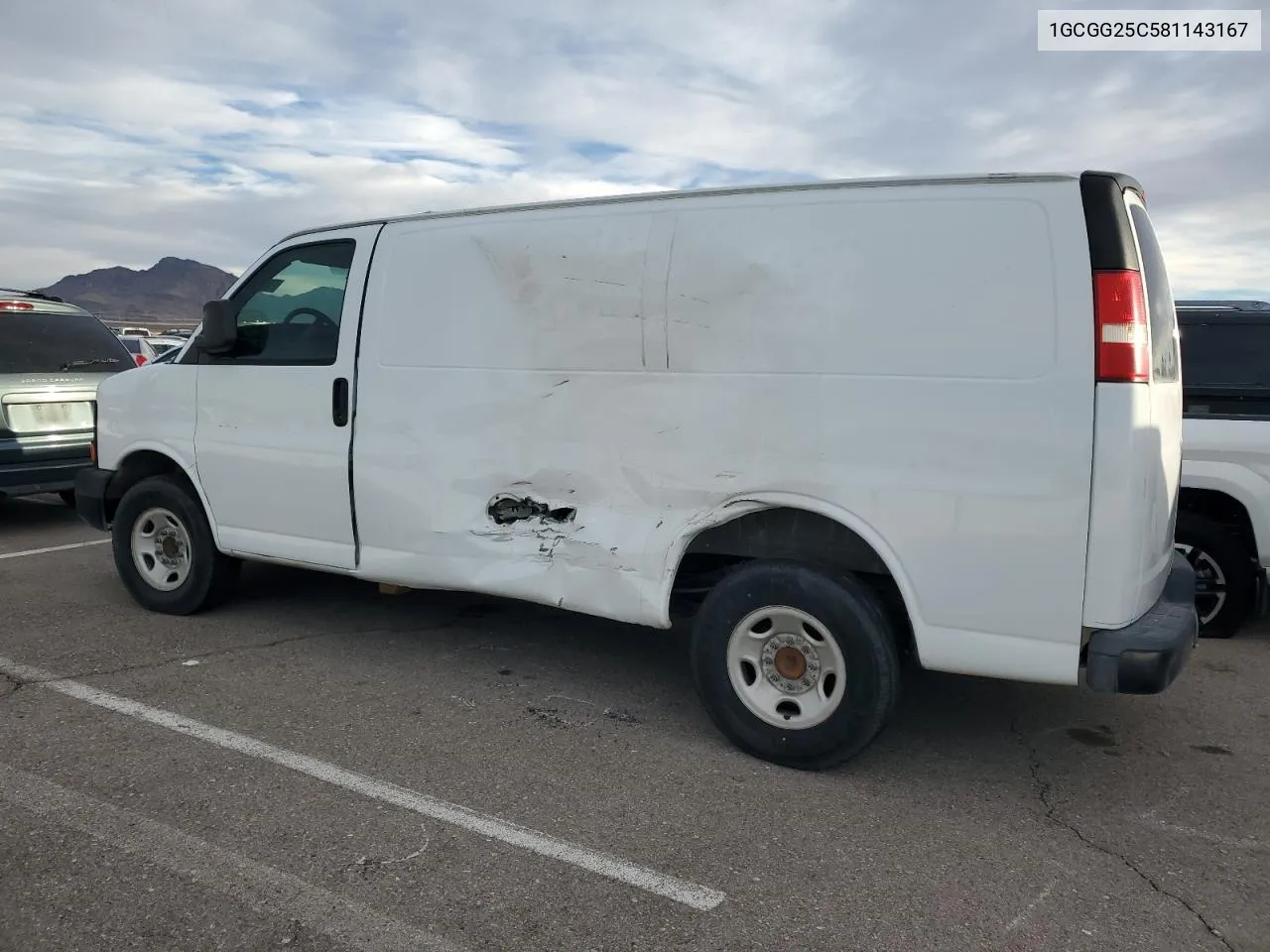 2008 Chevrolet Express G2500 VIN: 1GCGG25C581143167 Lot: 71641634