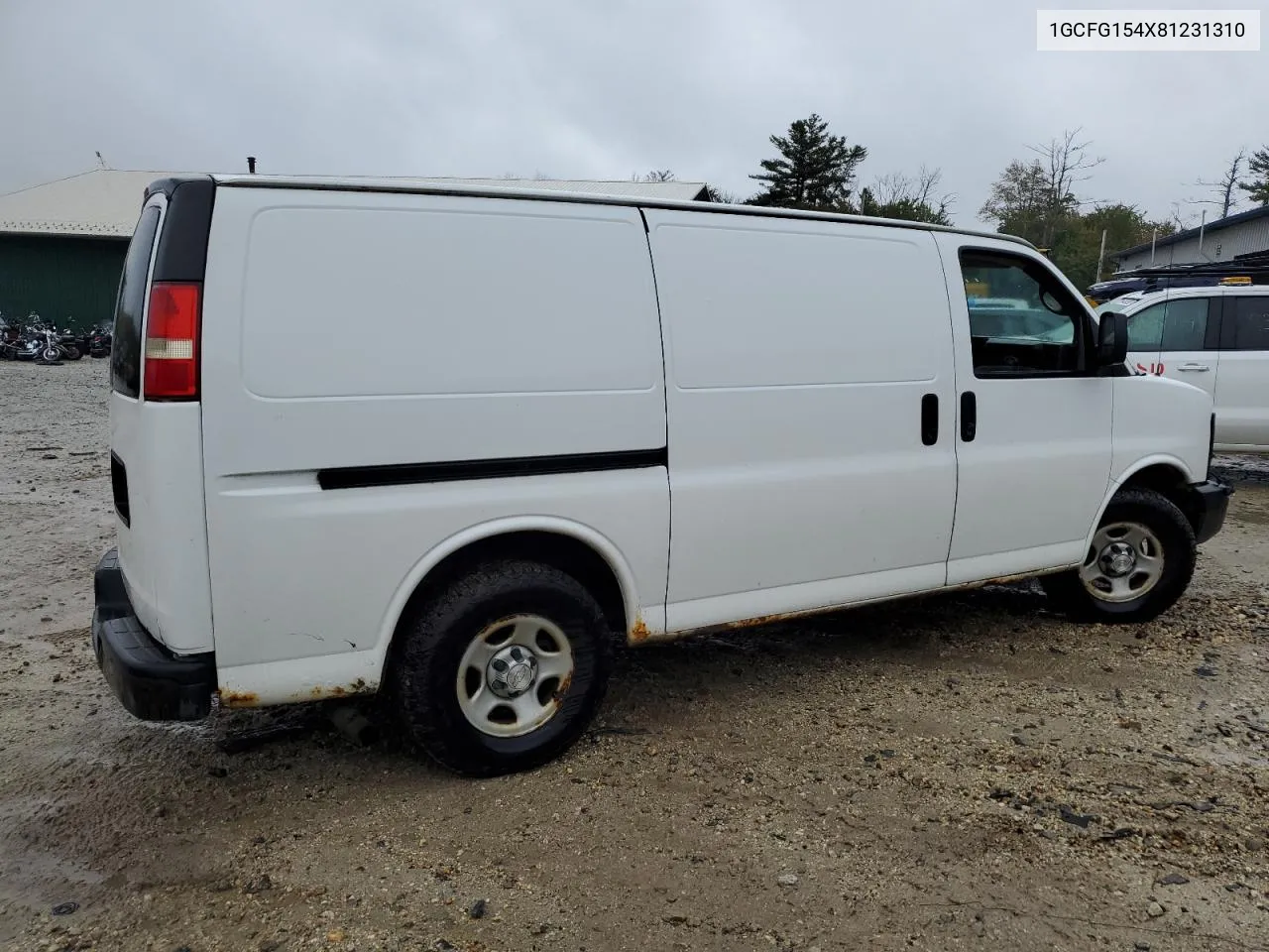 2008 Chevrolet Express G1500 VIN: 1GCFG154X81231310 Lot: 72692374