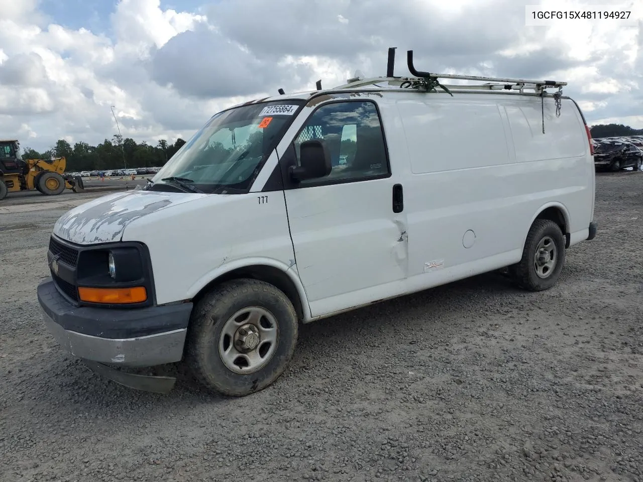 2008 Chevrolet Express G1500 VIN: 1GCFG15X481194927 Lot: 72755864