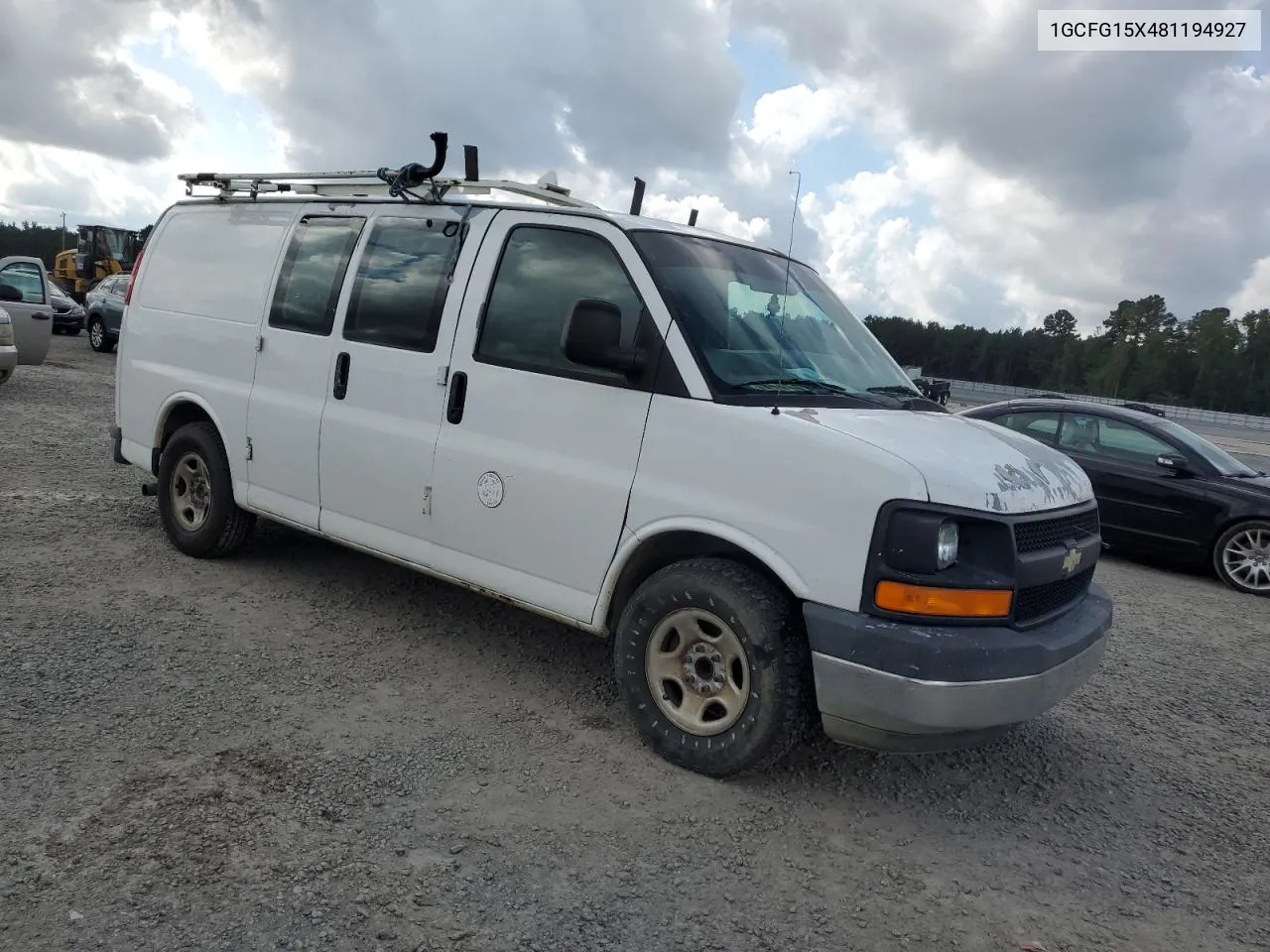 2008 Chevrolet Express G1500 VIN: 1GCFG15X481194927 Lot: 72755864