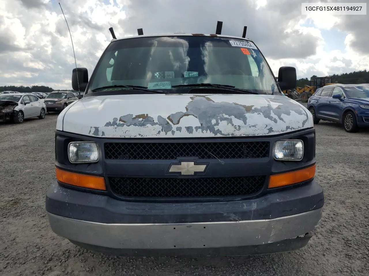 2008 Chevrolet Express G1500 VIN: 1GCFG15X481194927 Lot: 72755864