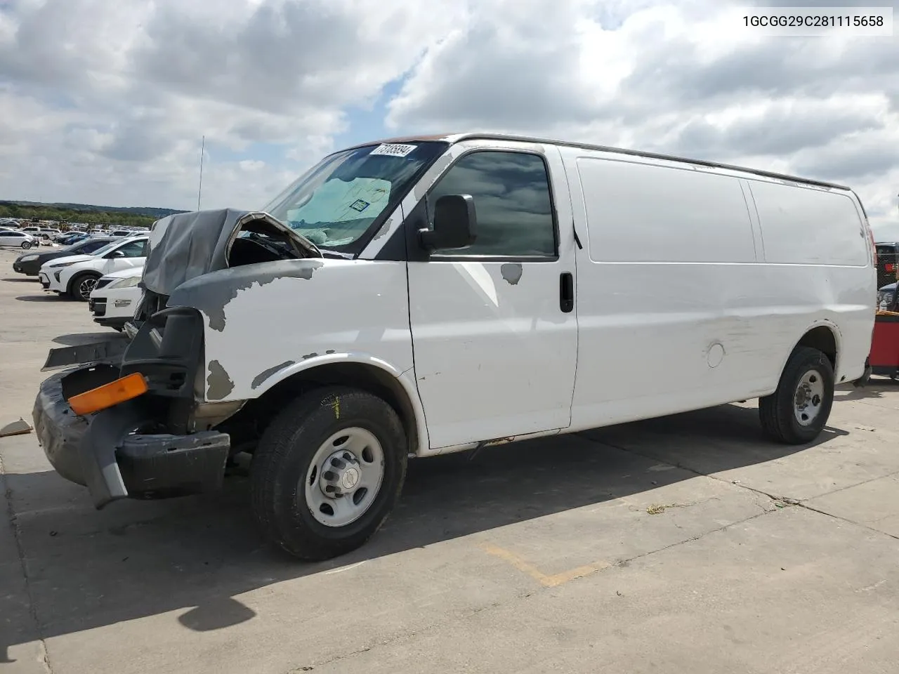 2008 Chevrolet Express G2500 VIN: 1GCGG29C281115658 Lot: 73185894