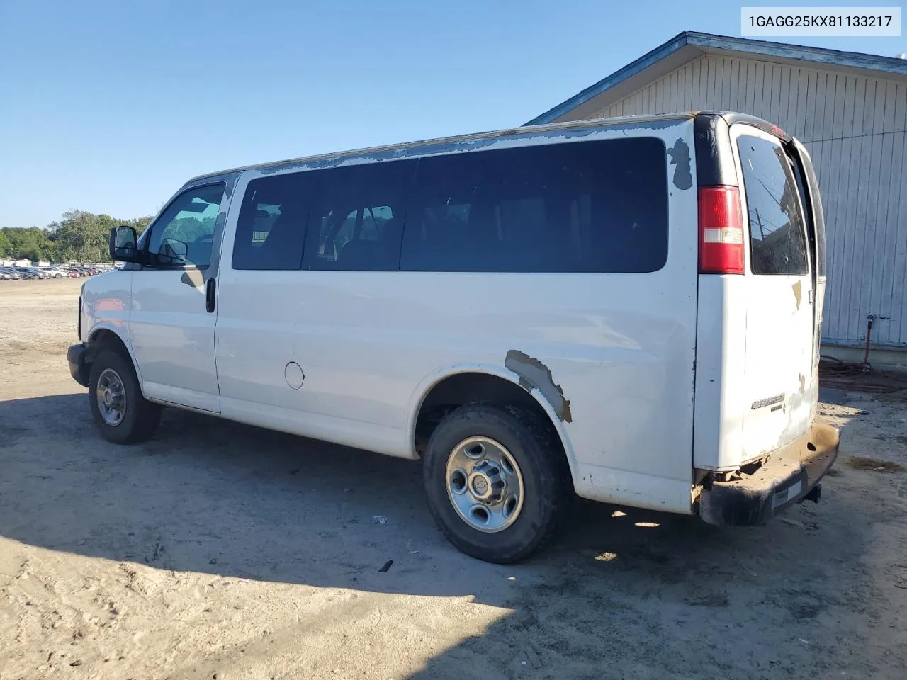 2008 Chevrolet Express G2500 VIN: 1GAGG25KX81133217 Lot: 73503214