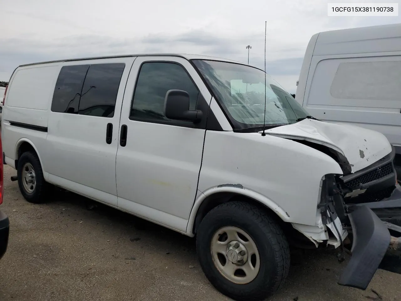 2008 Chevrolet Express G1500 VIN: 1GCFG15X381190738 Lot: 73643644