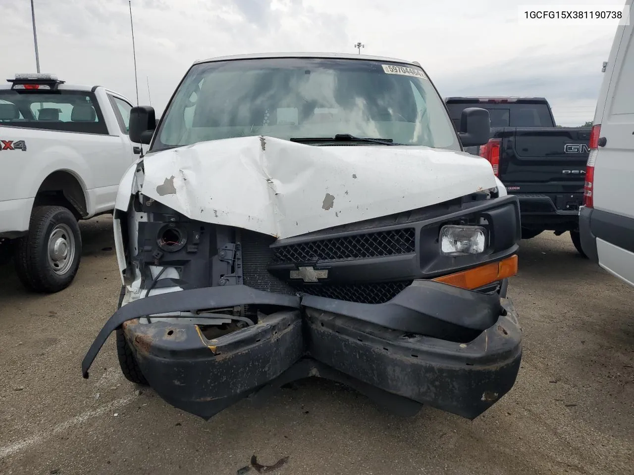 2008 Chevrolet Express G1500 VIN: 1GCFG15X381190738 Lot: 73643644