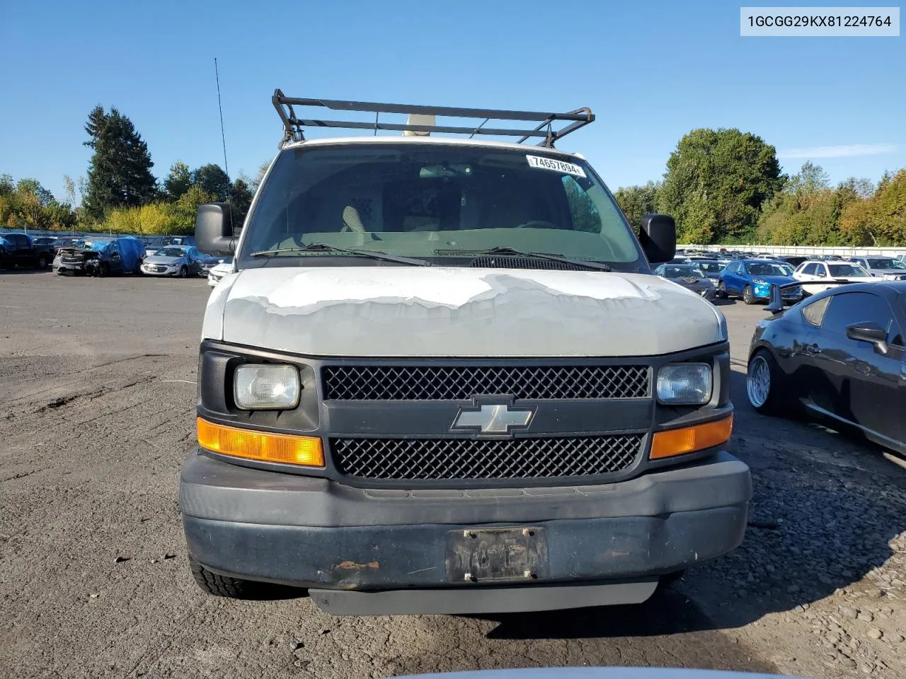 2008 Chevrolet Express G2500 VIN: 1GCGG29KX81224764 Lot: 74657894