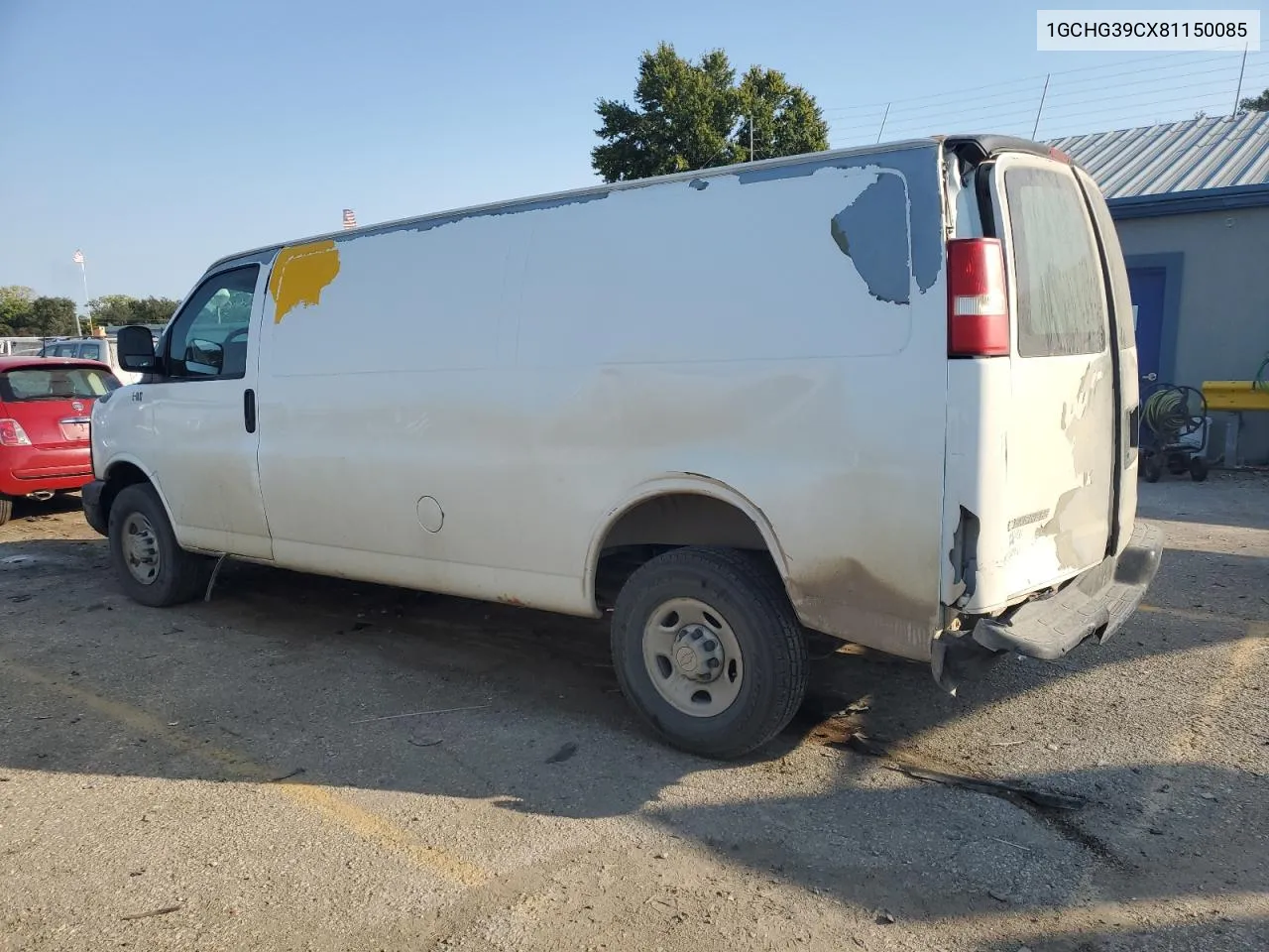 2008 Chevrolet Express G3500 VIN: 1GCHG39CX81150085 Lot: 75307834