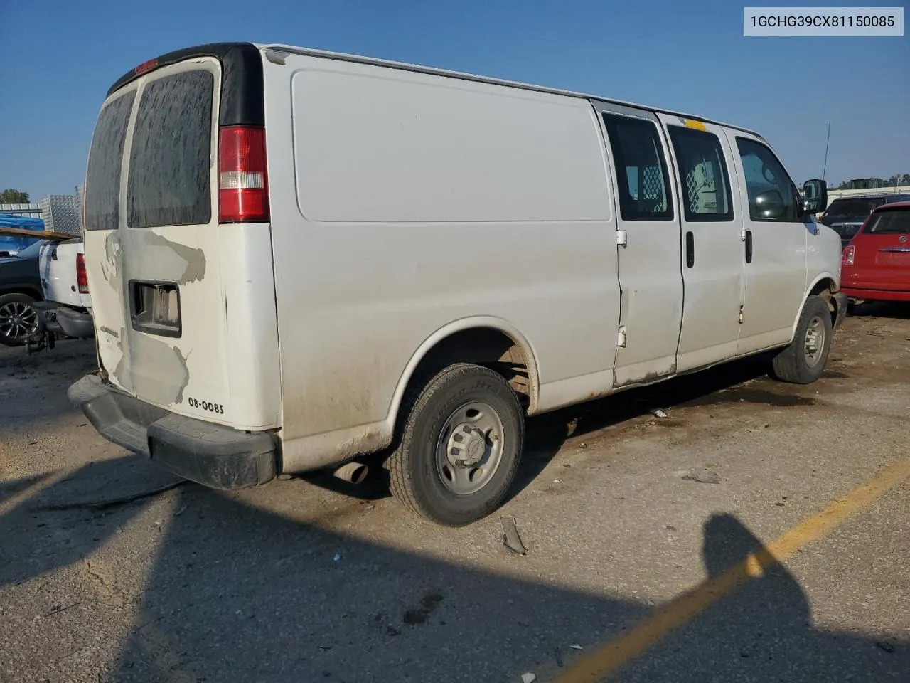 2008 Chevrolet Express G3500 VIN: 1GCHG39CX81150085 Lot: 75307834