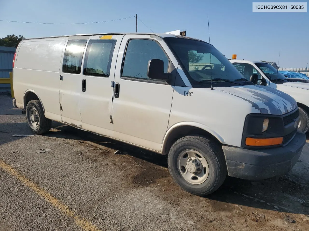 2008 Chevrolet Express G3500 VIN: 1GCHG39CX81150085 Lot: 75307834