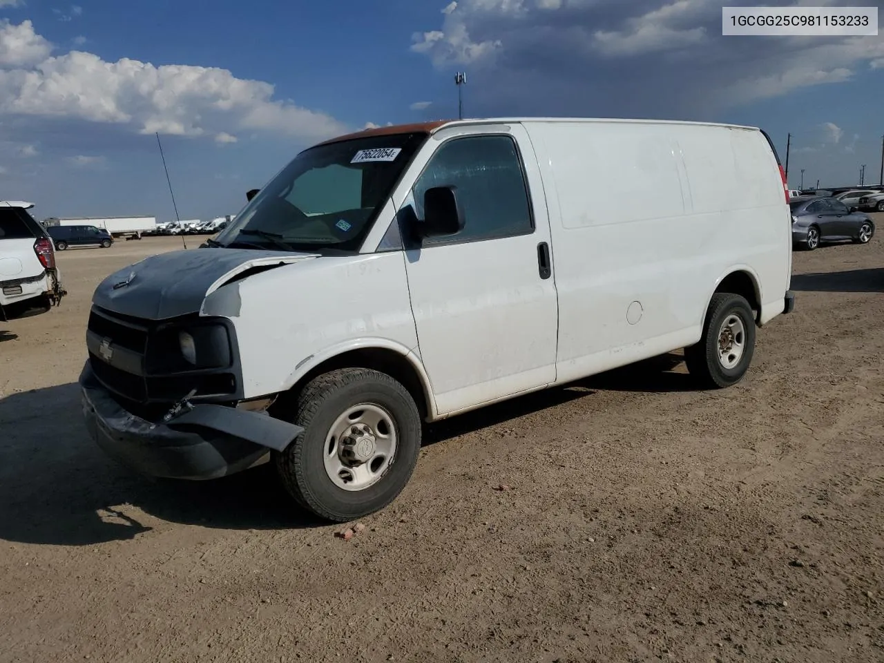 2008 Chevrolet Express G2500 VIN: 1GCGG25C981153233 Lot: 75622054