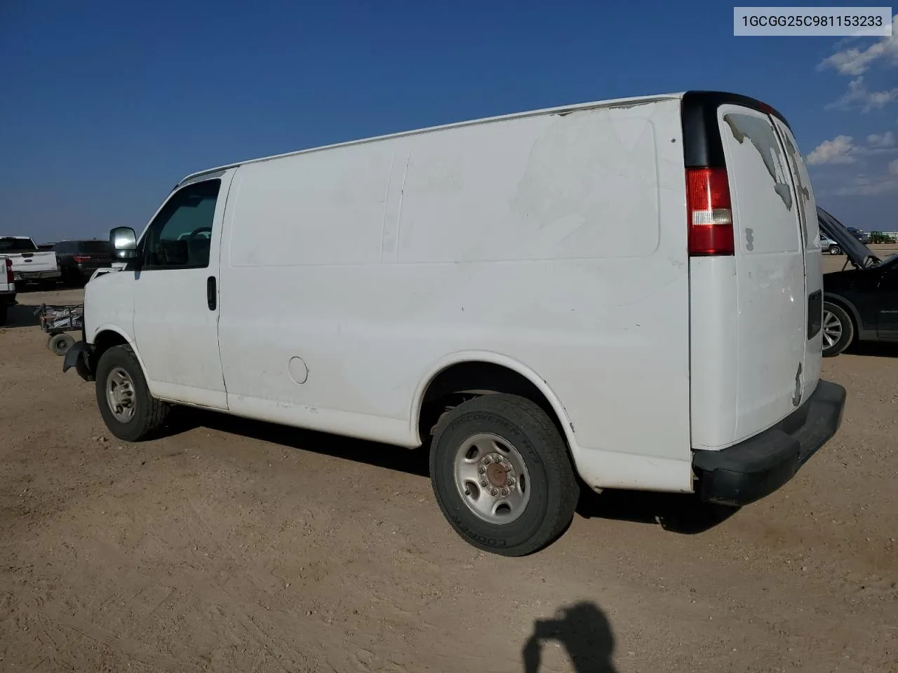 2008 Chevrolet Express G2500 VIN: 1GCGG25C981153233 Lot: 75622054