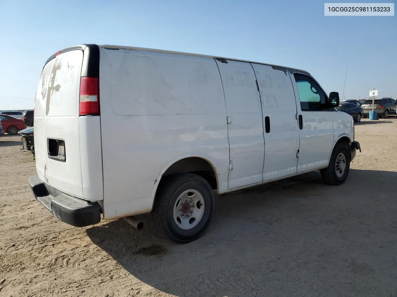 2008 Chevrolet Express G2500 VIN: 1GCGG25C981153233 Lot: 75622054