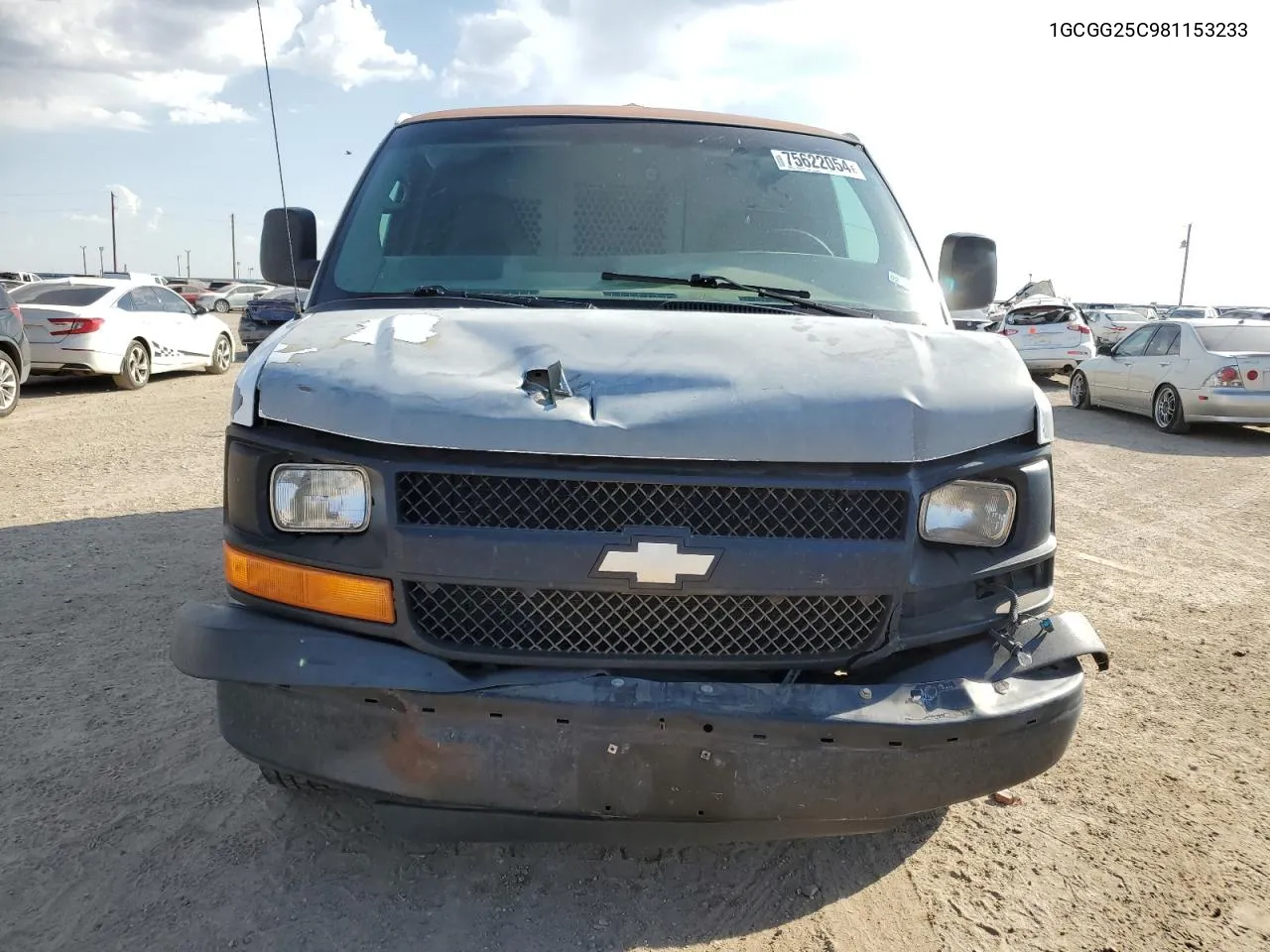 2008 Chevrolet Express G2500 VIN: 1GCGG25C981153233 Lot: 75622054