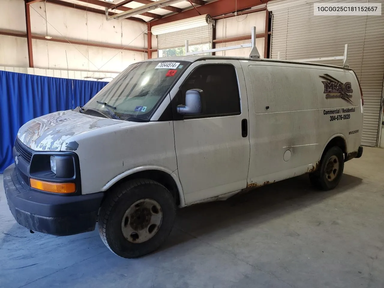 2008 Chevrolet Express G2500 VIN: 1GCGG25C181152657 Lot: 76544514