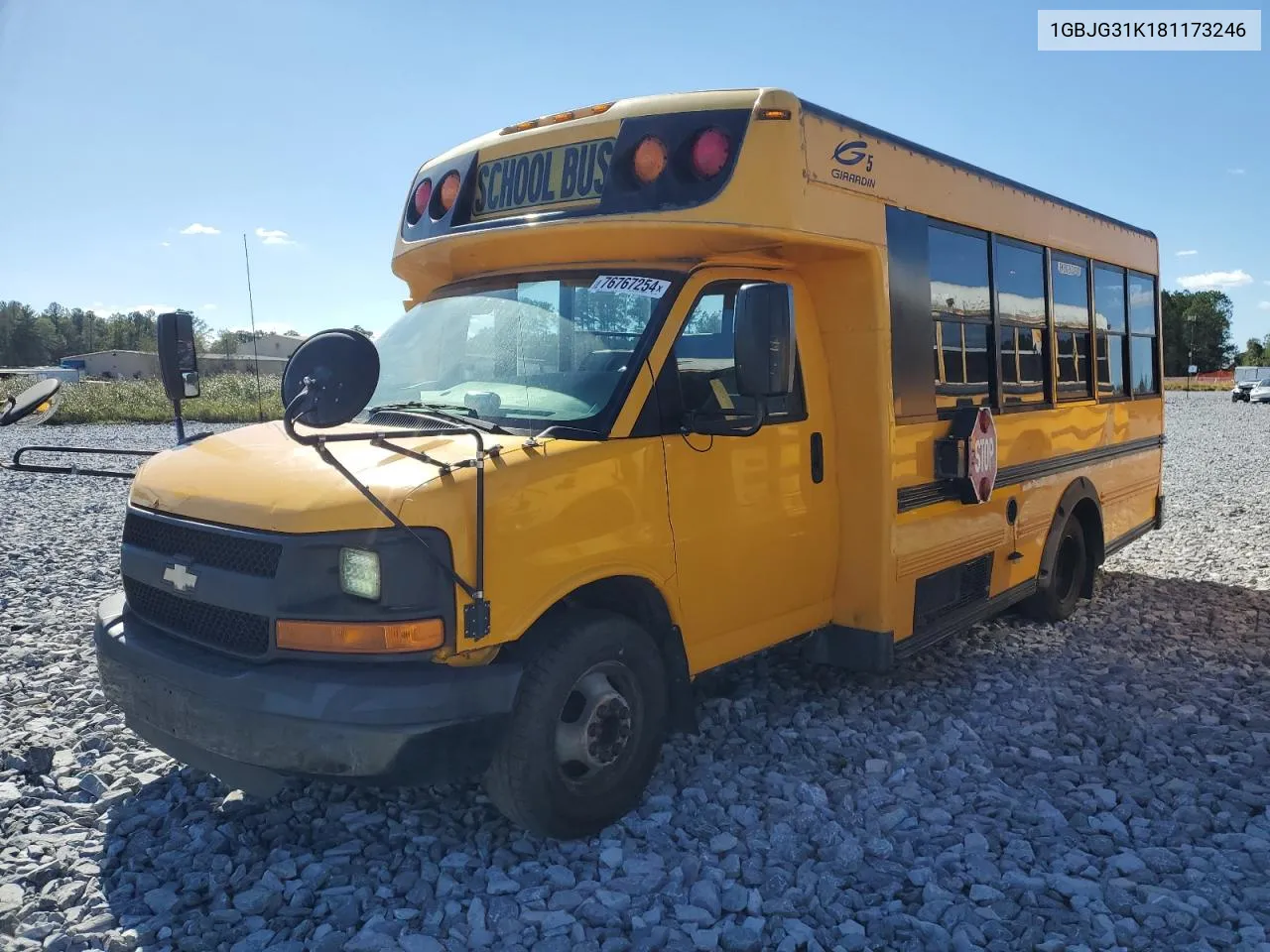 2008 Chevrolet Express G3500 VIN: 1GBJG31K181173246 Lot: 76767254