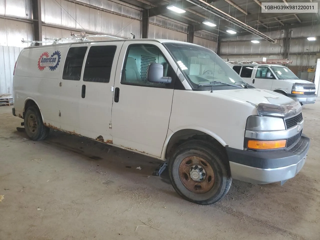 2008 Chevrolet Express G3500 VIN: 1GBHG39K981220011 Lot: 77036114