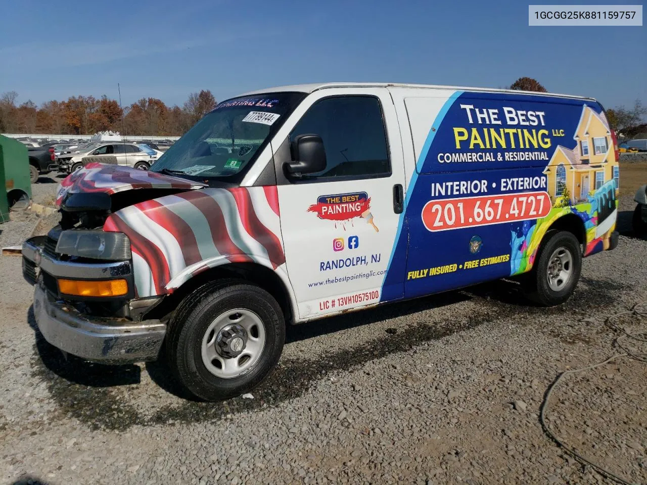 1GCGG25K881159757 2008 Chevrolet Express G2500