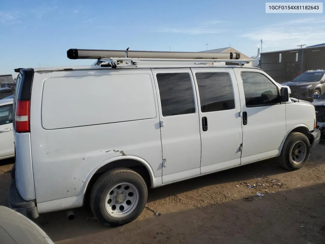 2008 Chevrolet Express G1500 VIN: 1GCFG154X81182643 Lot: 77978904