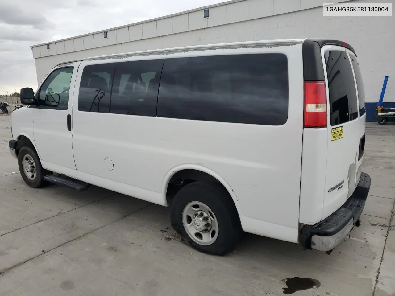 2008 Chevrolet Express G3500 VIN: 1GAHG35K581180004 Lot: 78199274