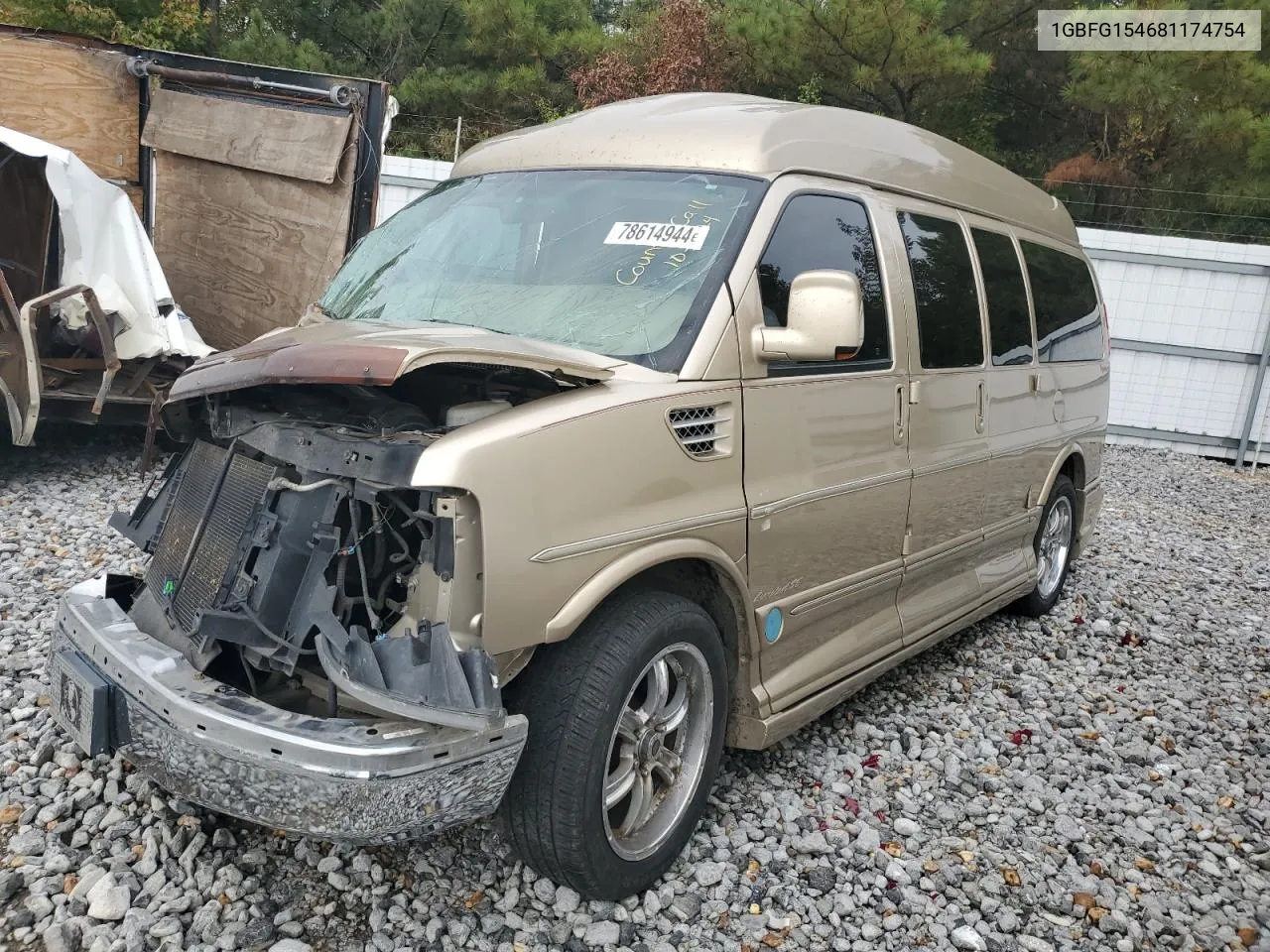 2008 Chevrolet Express G1500 VIN: 1GBFG154681174754 Lot: 78614944