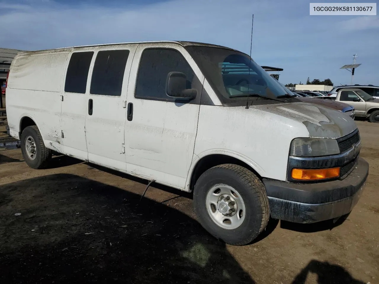 2008 Chevrolet Express G2500 VIN: 1GCGG29K581130677 Lot: 78749114