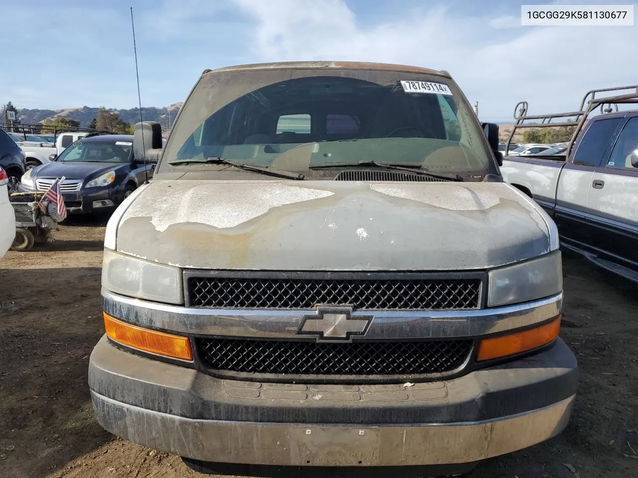 1GCGG29K581130677 2008 Chevrolet Express G2500