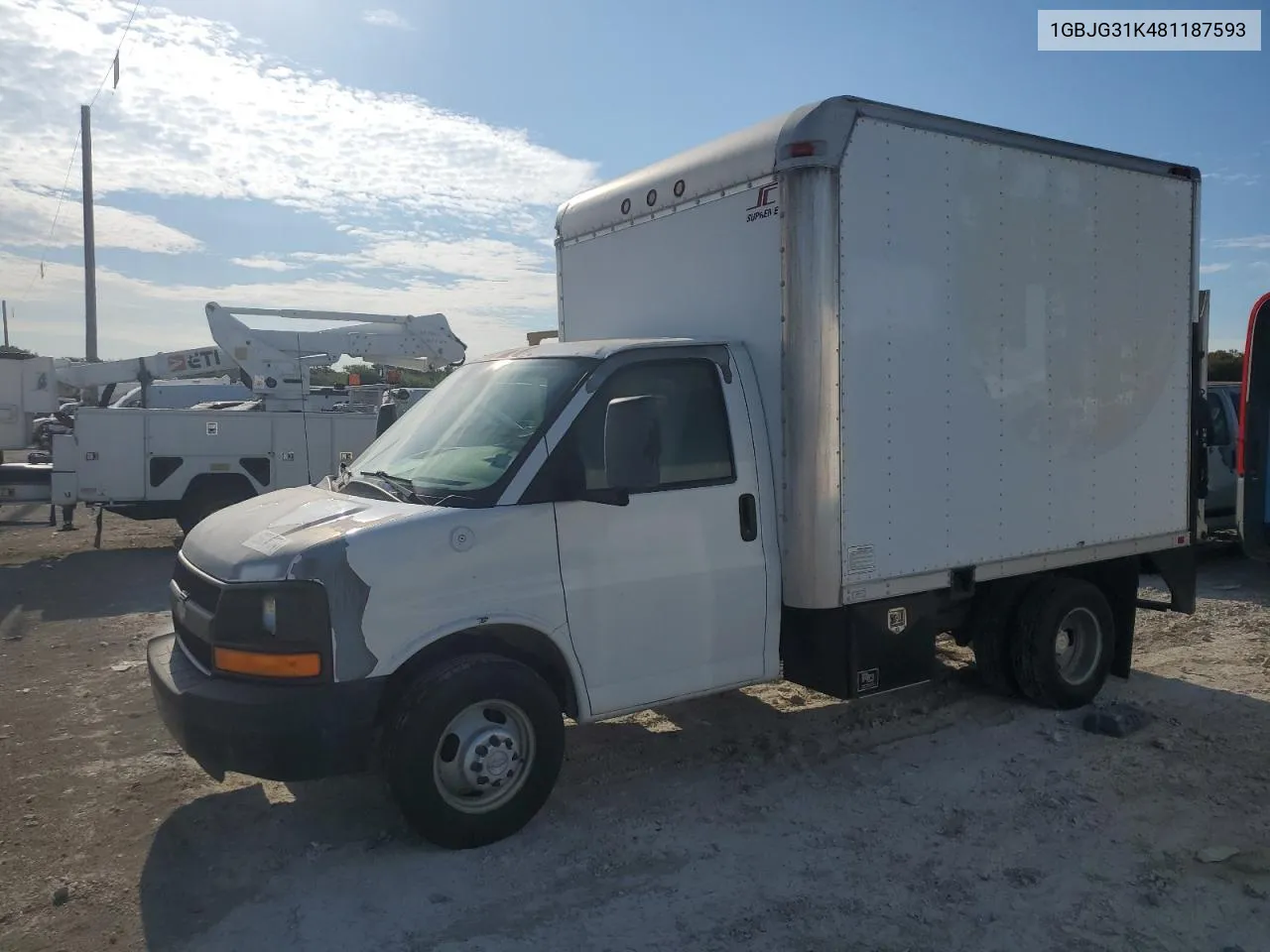 2008 Chevrolet Express G3500 VIN: 1GBJG31K481187593 Lot: 79067874