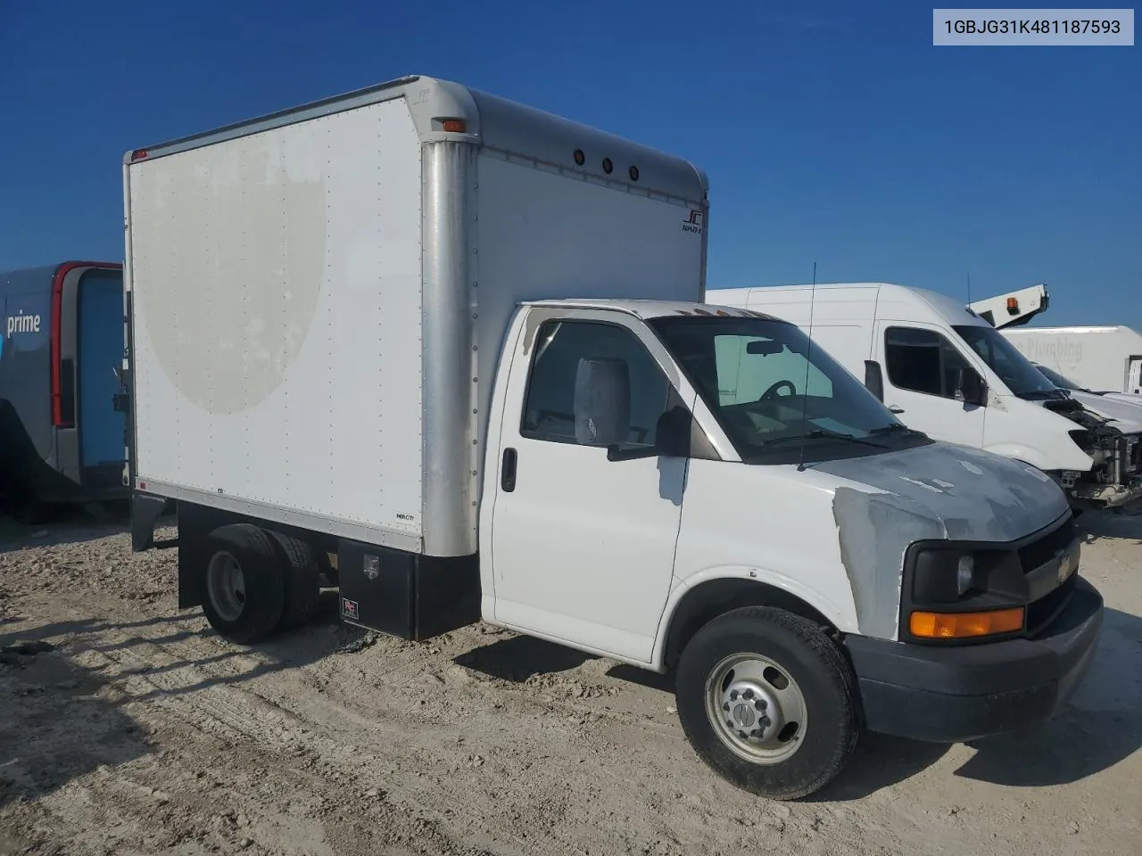 2008 Chevrolet Express G3500 VIN: 1GBJG31K481187593 Lot: 79067874