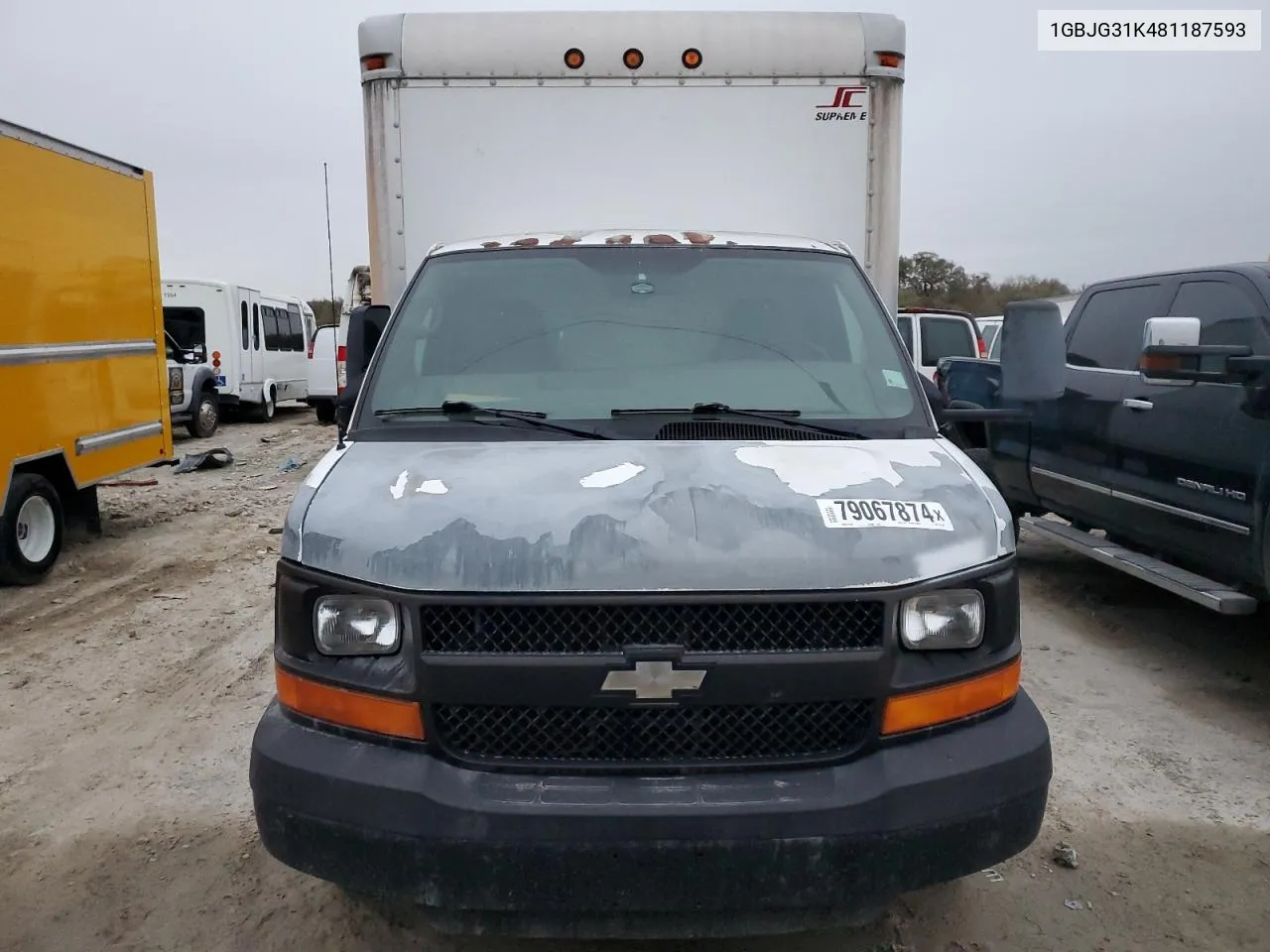 2008 Chevrolet Express G3500 VIN: 1GBJG31K481187593 Lot: 79067874