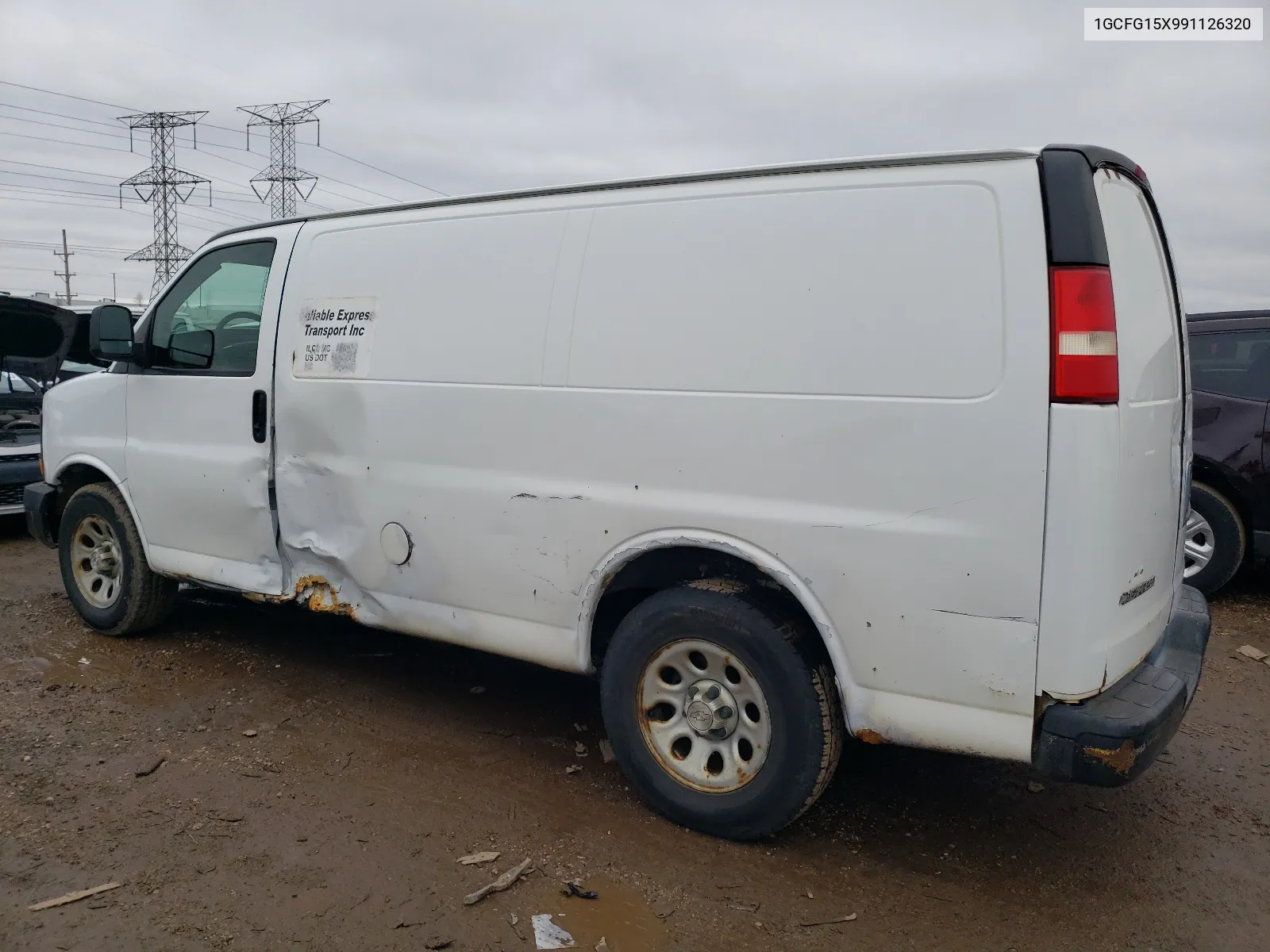 2009 Chevrolet Express G1500 VIN: 1GCFG15X991126320 Lot: 45118794