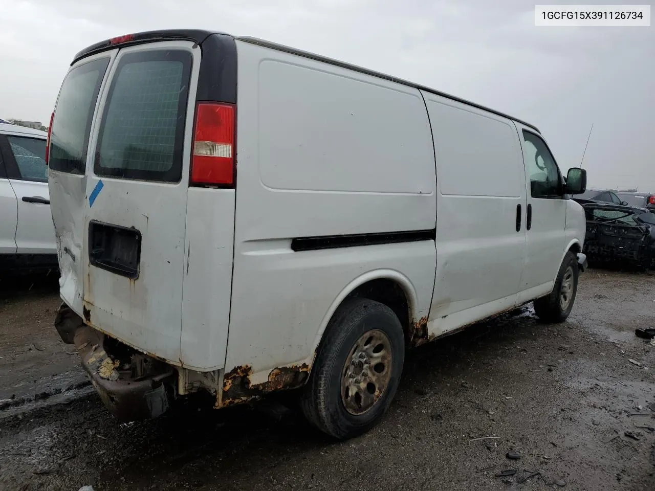 2009 Chevrolet Express G1500 VIN: 1GCFG15X391126734 Lot: 53969444