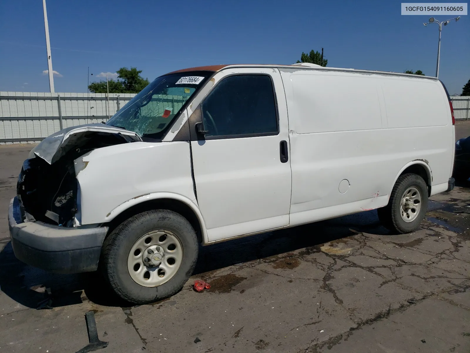 2009 Chevrolet Express G1500 VIN: 1GCFG154091160605 Lot: 62176684