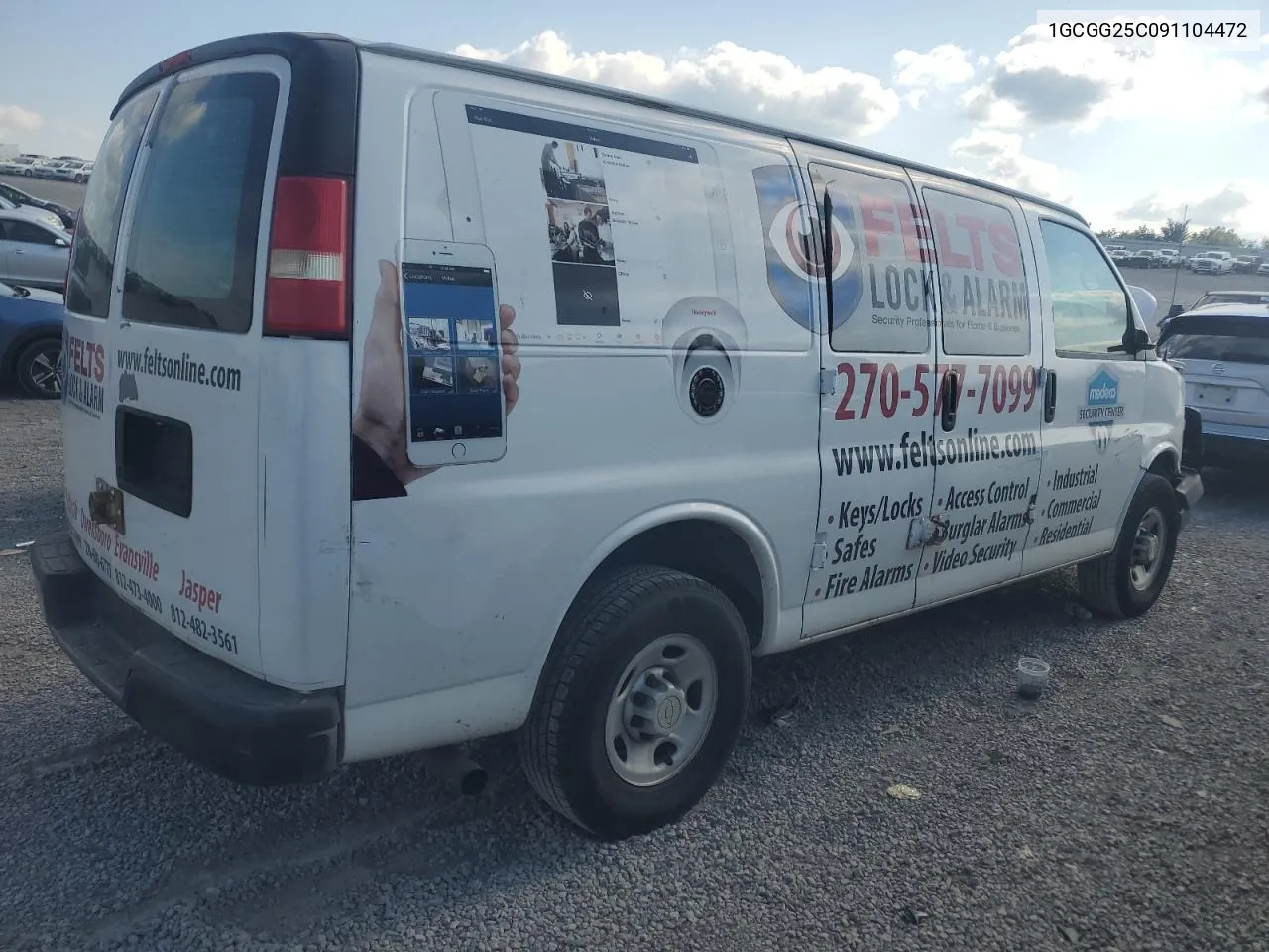 2009 Chevrolet Express G2500 VIN: 1GCGG25C091104472 Lot: 66290704