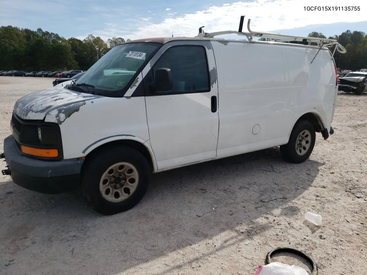 2009 Chevrolet Express G1500 VIN: 1GCFG15X191135755 Lot: 73110134