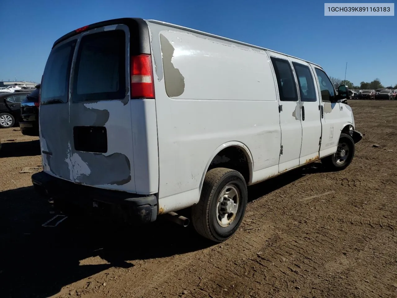 1GCHG39K891163183 2009 Chevrolet Express G3500