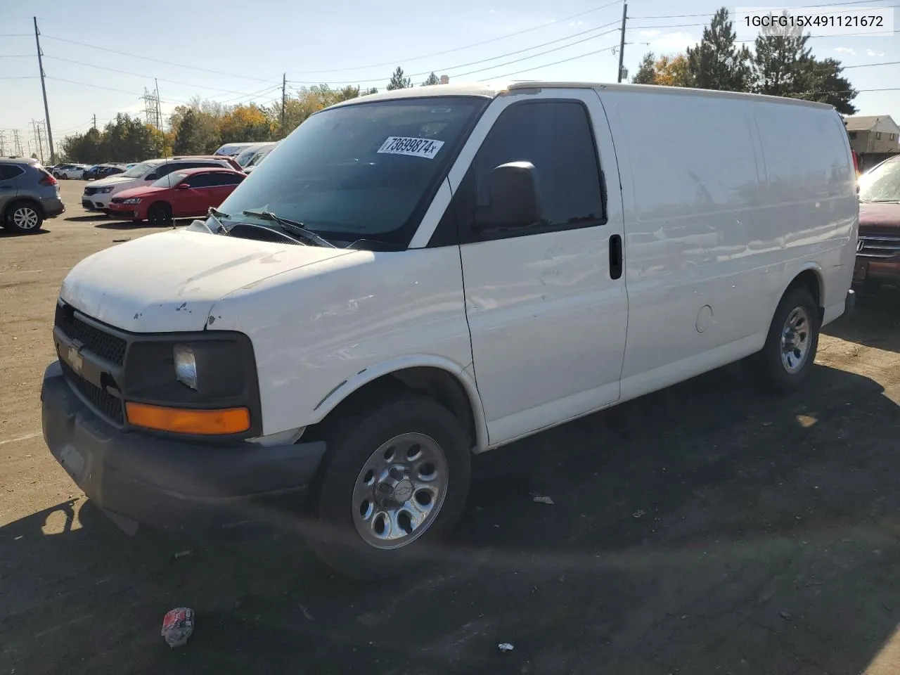 2009 Chevrolet Express G1500 VIN: 1GCFG15X491121672 Lot: 73699874