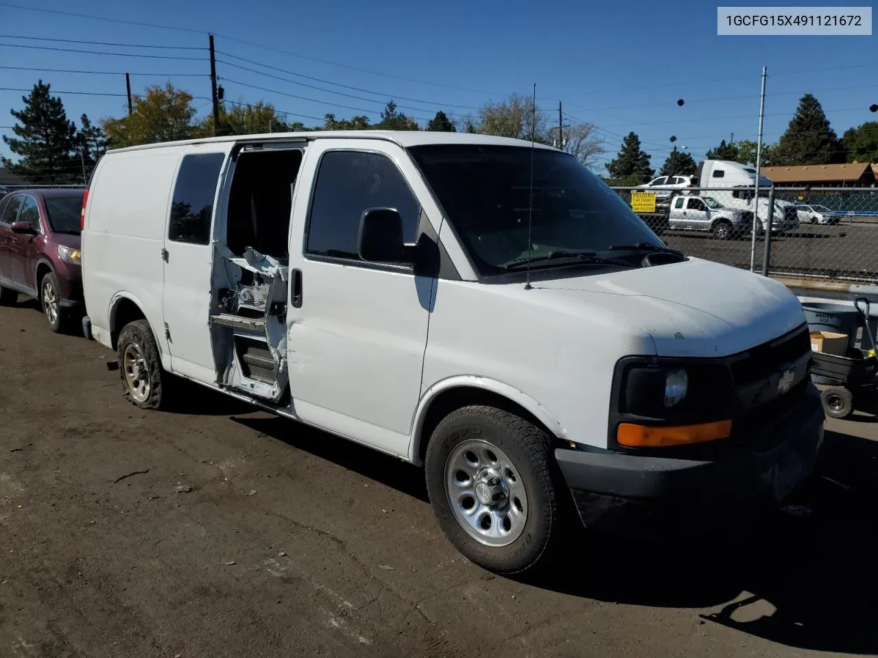 2009 Chevrolet Express G1500 VIN: 1GCFG15X491121672 Lot: 73699874