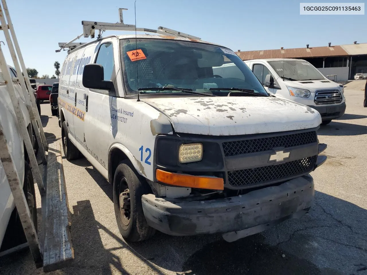 2009 Chevrolet Express G2500 VIN: 1GCGG25C091135463 Lot: 74376704