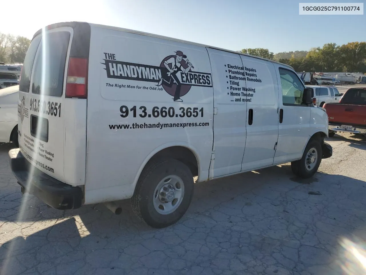 2009 Chevrolet Express G2500 VIN: 1GCGG25C791100774 Lot: 74506334