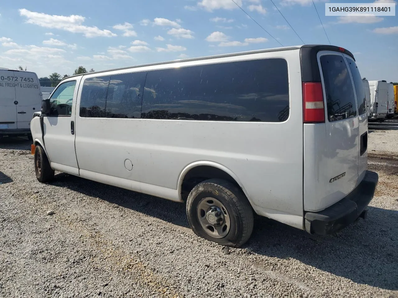 2009 Chevrolet Express G3500 VIN: 1GAHG39K891118401 Lot: 75173894