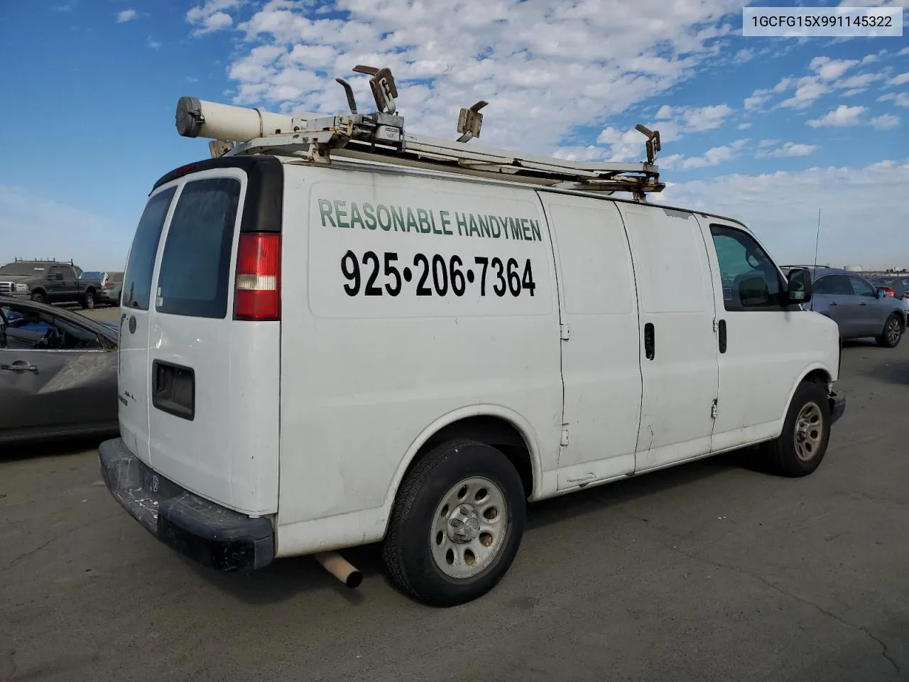 2009 Chevrolet Express G1500 VIN: 1GCFG15X991145322 Lot: 76295484