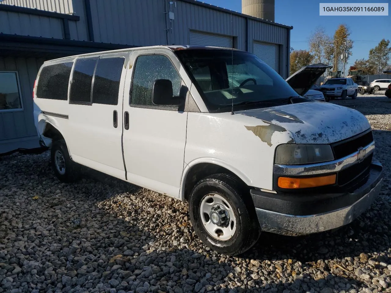 2009 Chevrolet Express G3500 VIN: 1GAHG35K091166089 Lot: 76703124