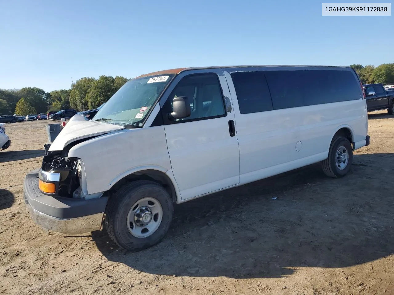 2009 Chevrolet Express G3500 VIN: 1GAHG39K991172838 Lot: 78937204